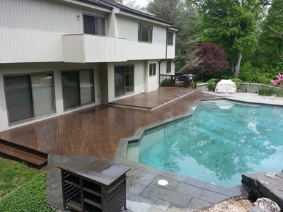 bedford hills pool deck stain