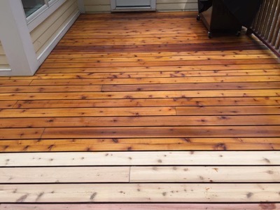 wood deck stain paint