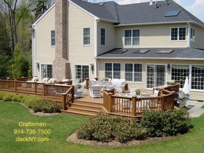 large deck addition composite