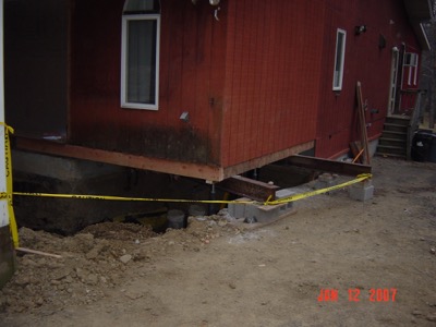 rebuild house foundation