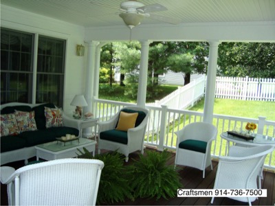 westchester open porch seating