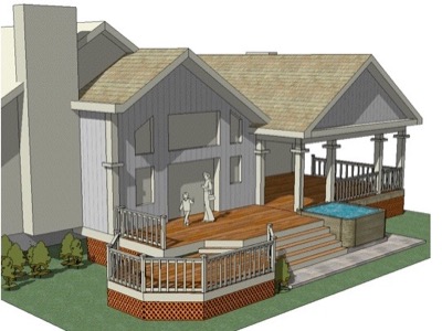 home addition bumpout porch deck