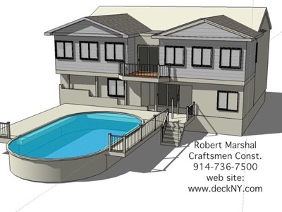 raised ranch home addition sketch