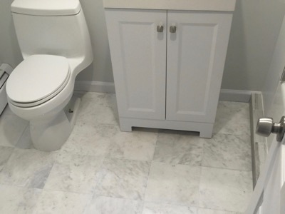bathroom modern wood counter tile
